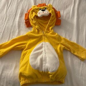 Carters 6-9 months lion zip costume.